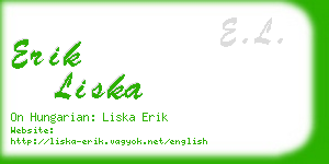 erik liska business card